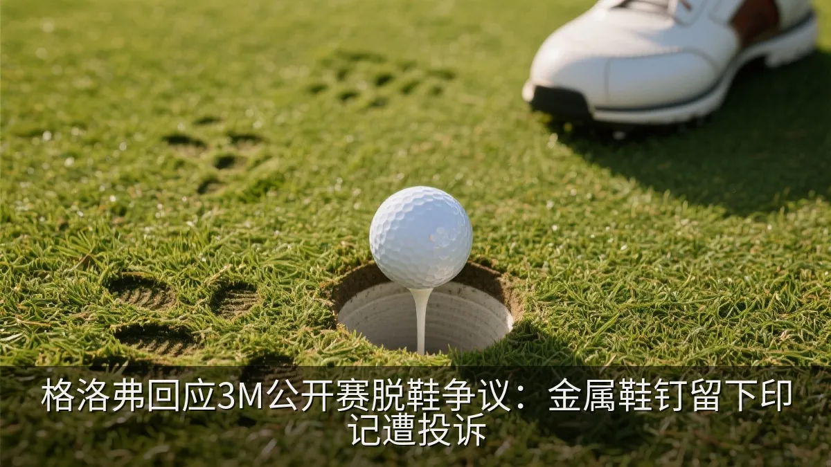 高尔夫果岭上的球洞与高尔夫球