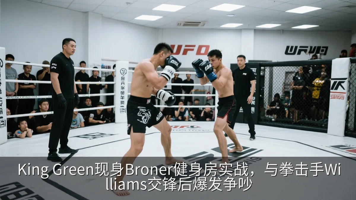 King Green现身Broner健身房实战，与拳击手Williams交锋后爆发争吵